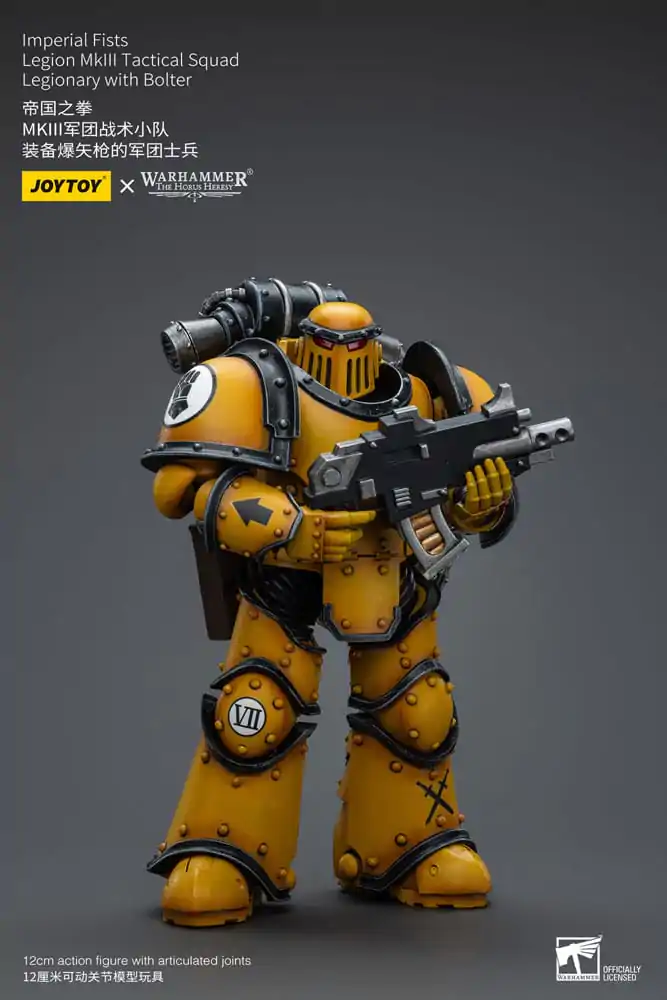 Warhammer The Horus Heresy Akcijska figura 1/18 Imperial Fists Legion MkIII Tactical Squad Legionar z Bolterjem 12 cm fotografija izdelka