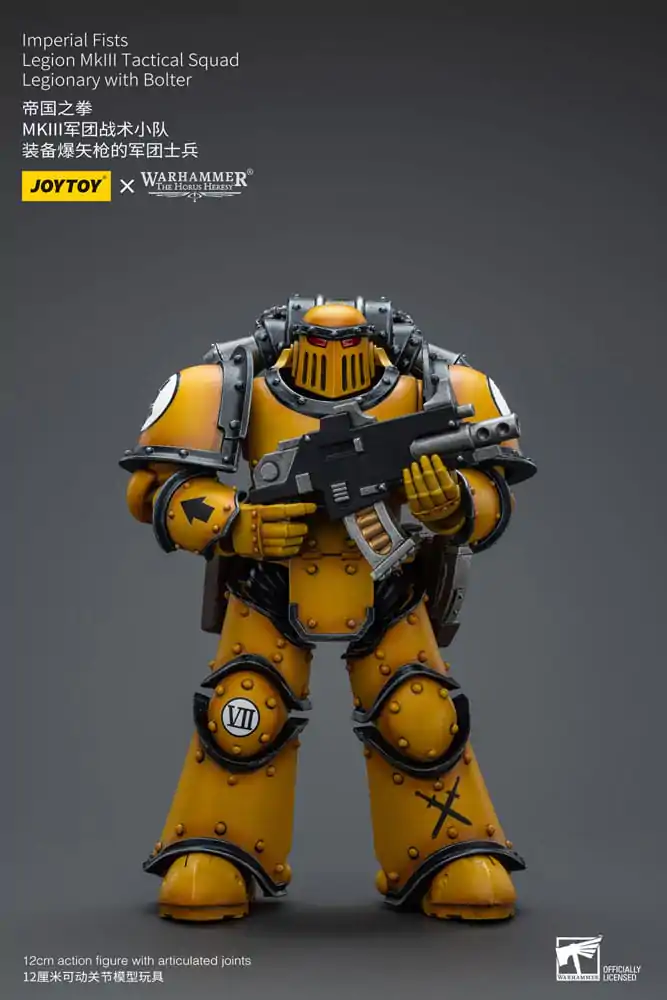 Warhammer The Horus Heresy Akcijska figura 1/18 Imperial Fists Legion MkIII Tactical Squad Legionar z Bolterjem 12 cm fotografija izdelka