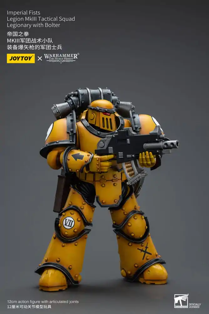 Warhammer The Horus Heresy Akcijska figura 1/18 Imperial Fists Legion MkIII Tactical Squad Legionar z Bolterjem 12 cm fotografija izdelka