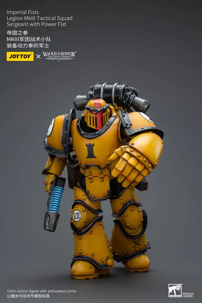 Warhammer The Horus Heresy Akcijska figura 1/18 Imperial Fists Legion MkIII Tactical Squad Sergeant z Power Fist 12 cm fotografija izdelka