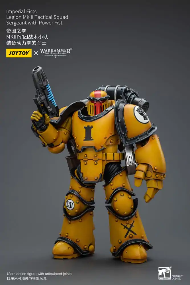 Warhammer The Horus Heresy Akcijska figura 1/18 Imperial Fists Legion MkIII Tactical Squad Sergeant z Power Fist 12 cm fotografija izdelka