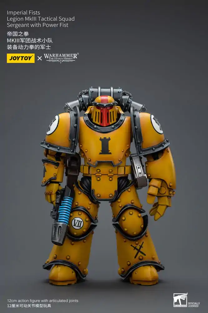 Warhammer The Horus Heresy Akcijska figura 1/18 Imperial Fists Legion MkIII Tactical Squad Sergeant z Power Fist 12 cm fotografija izdelka