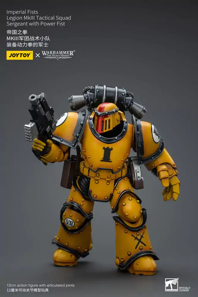 Warhammer The Horus Heresy Akcijska figura 1/18 Imperial Fists Legion MkIII Tactical Squad Sergeant z Power Fist 12 cm fotografija izdelka