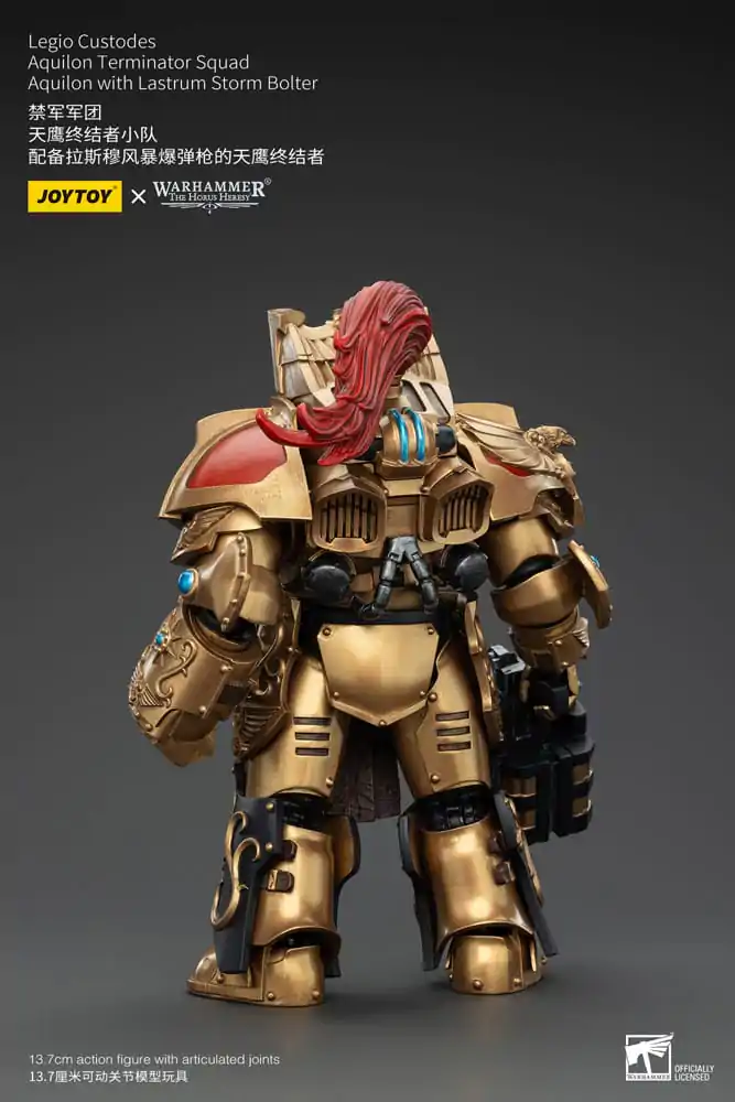 Warhammer The Horus Heresy Akcijska figura 1/18 Legio Custodes Aquilon Terminator Squad Aquilon z Lastrum Storm Bolter 14 cm fotografija izdelka