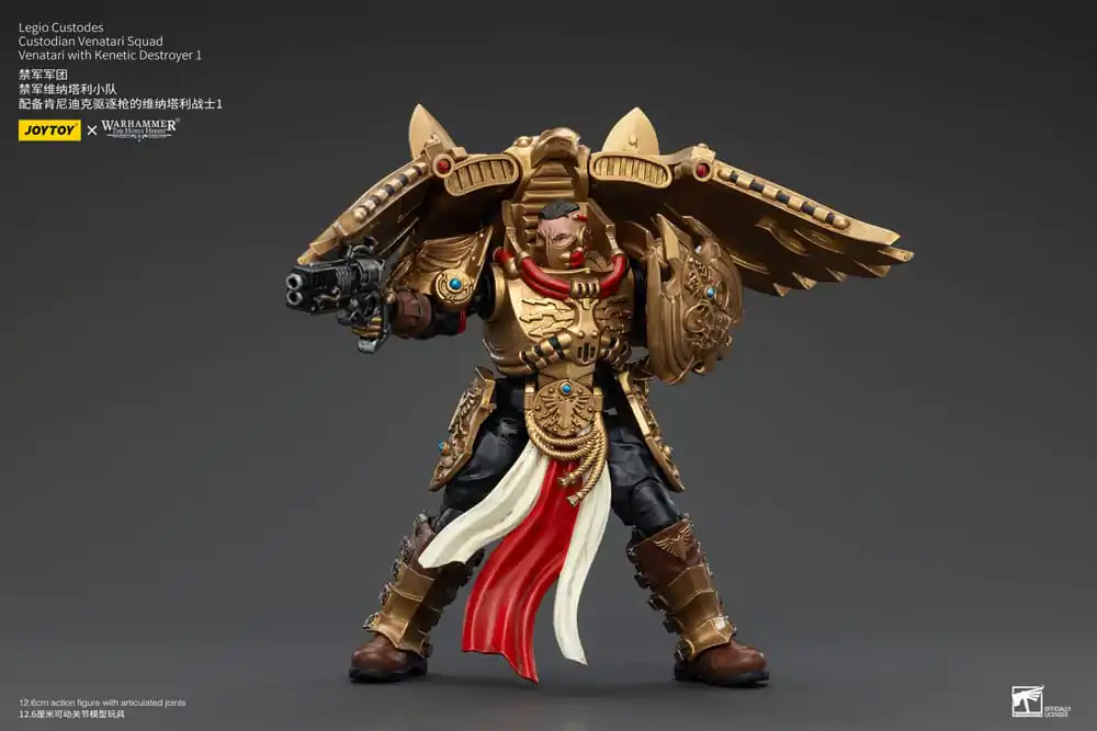 Warhammer The Horus Heresy akcijska figura 1/18 Legio Custodes Custodian Venatari Squad Venatari s kinetičnim uničevalcem 1 13 cm fotografija izdelka