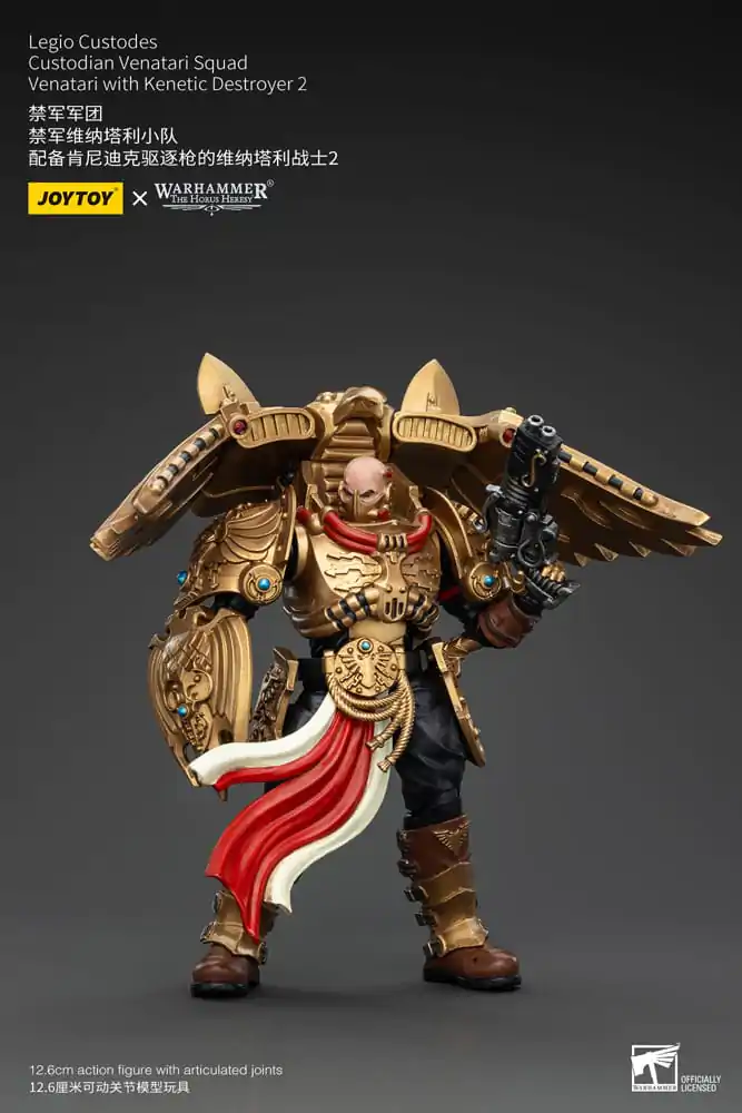 Warhammer The Horus Heresy Akcijska figura 1/18 Legio Custodes Custodian Venatari Squad Venatari with Kenetic Destroyer 2 13 cm fotografija izdelka