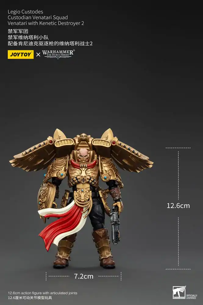 Warhammer The Horus Heresy Akcijska figura 1/18 Legio Custodes Custodian Venatari Squad Venatari with Kenetic Destroyer 2 13 cm fotografija izdelka