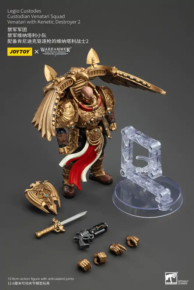 Warhammer The Horus Heresy Akcijska figura 1/18 Legio Custodes Custodian Venatari Squad Venatari with Kenetic Destroyer 2 13 cm fotografija izdelka