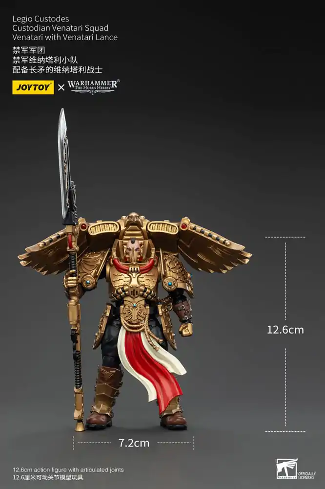 Warhammer The Horus Heresy Akcijska figura 1/18 Legio Custodes Custodian Venatari Squad Venatari z Venatari Lance 13 cm fotografija izdelka