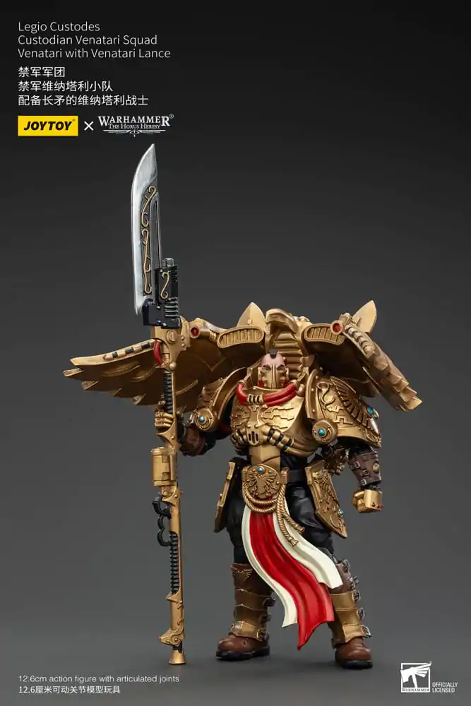 Warhammer The Horus Heresy Akcijska figura 1/18 Legio Custodes Custodian Venatari Squad Venatari z Venatari Lance 13 cm fotografija izdelka