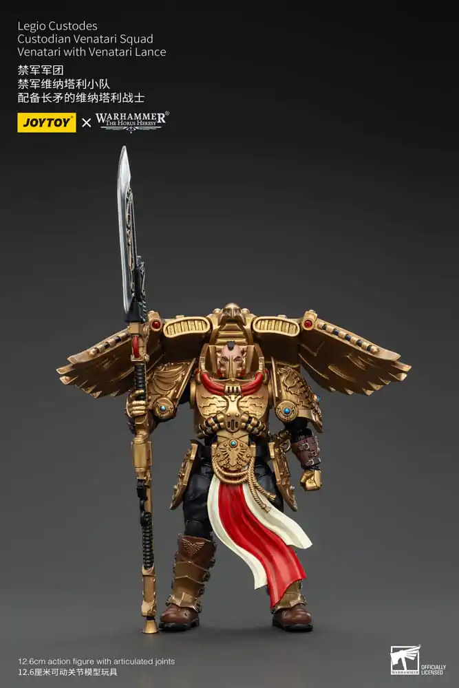 Warhammer The Horus Heresy Akcijska figura 1/18 Legio Custodes Custodian Venatari Squad Venatari z Venatari Lance 13 cm fotografija izdelka