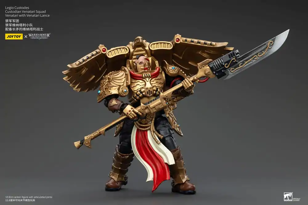 Warhammer The Horus Heresy Akcijska figura 1/18 Legio Custodes Custodian Venatari Squad Venatari z Venatari Lance 13 cm fotografija izdelka