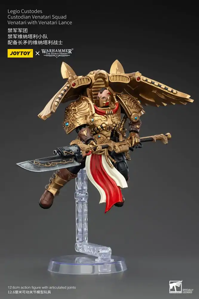 Warhammer The Horus Heresy Akcijska figura 1/18 Legio Custodes Custodian Venatari Squad Venatari z Venatari Lance 13 cm fotografija izdelka