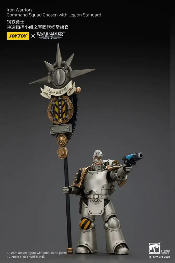Warhammer The Horus Heresy akcijska figura 1/18 Iron Warriors Command Squad Chosen z Legion Standard 12 cm fotografija izdelka