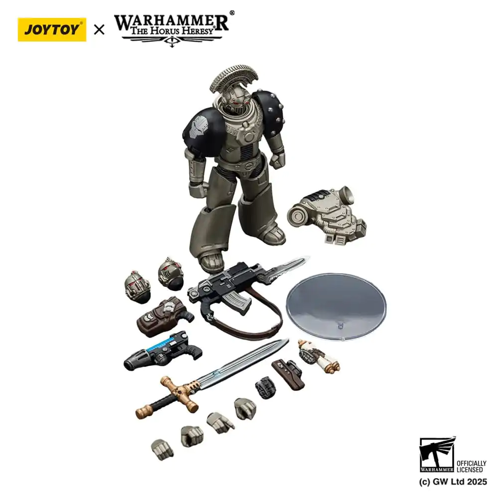 Warhammer The Horus Heresy akcijska figura 1/18 Iron Warriors MKVI taktični vodnik z laserskim mečem in plazemsko pištolo 12 cm fotografija izdelka