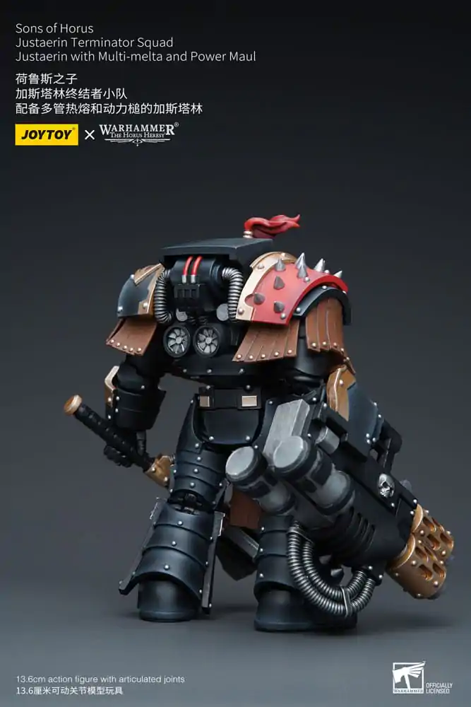 Warhammer The Horus Heresy Akcijska Figura 1/18 Sons of Horus Justaerin Terminator Squad Justaerin z Multi-melto in Power MauL 12 cm fotografija izdelka