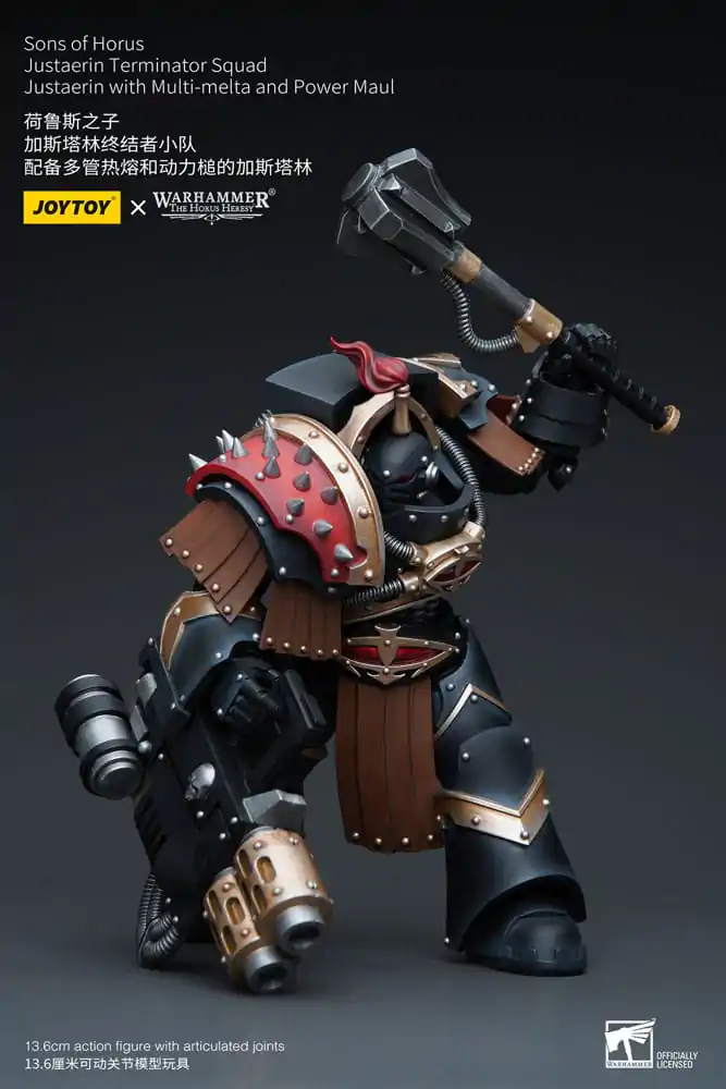 Warhammer The Horus Heresy Akcijska Figura 1/18 Sons of Horus Justaerin Terminator Squad Justaerin z Multi-melto in Power MauL 12 cm fotografija izdelka