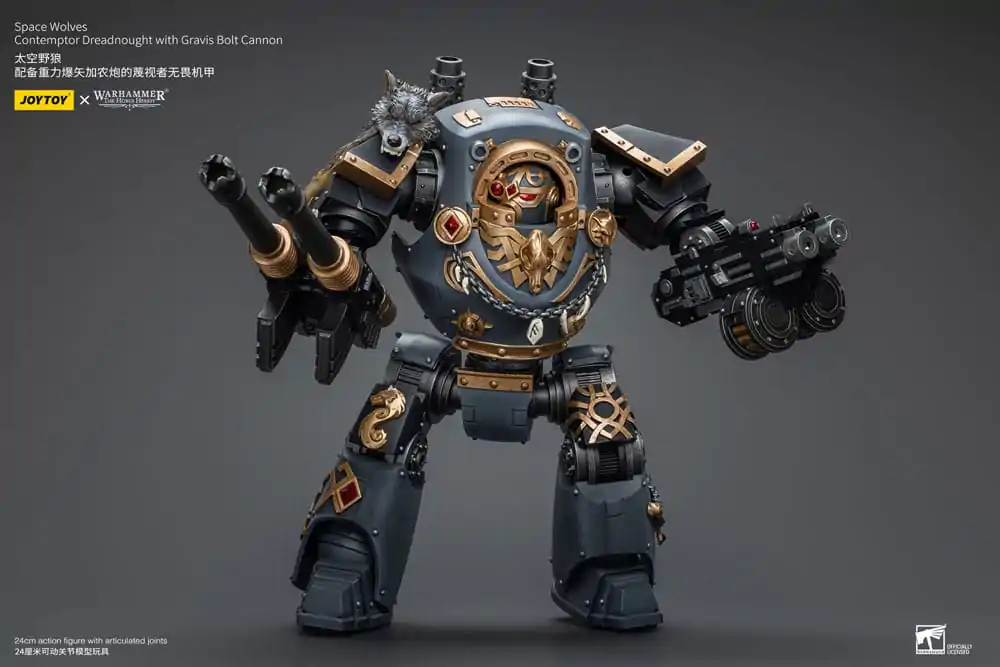 Warhammer The Horus Heresy akcijska figura 1/18 Space Wolves Contemptor Dreadnought z Gravis Bolt Cannon 12 cm fotografija izdelka