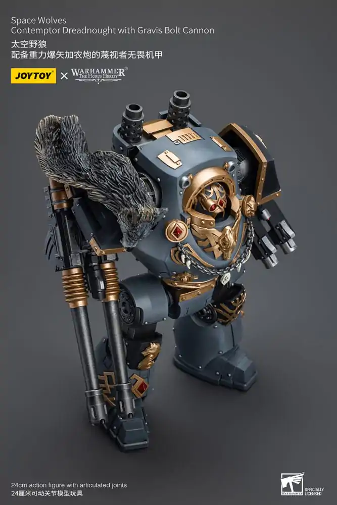 Warhammer The Horus Heresy akcijska figura 1/18 Space Wolves Contemptor Dreadnought z Gravis Bolt Cannon 12 cm fotografija izdelka