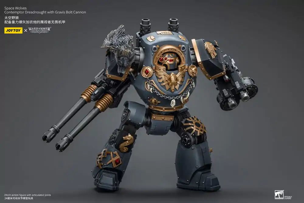 Warhammer The Horus Heresy akcijska figura 1/18 Space Wolves Contemptor Dreadnought z Gravis Bolt Cannon 12 cm fotografija izdelka