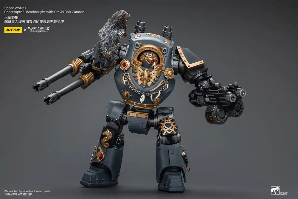 Warhammer The Horus Heresy akcijska figura 1/18 Space Wolves Contemptor Dreadnought z Gravis Bolt Cannon 12 cm fotografija izdelka