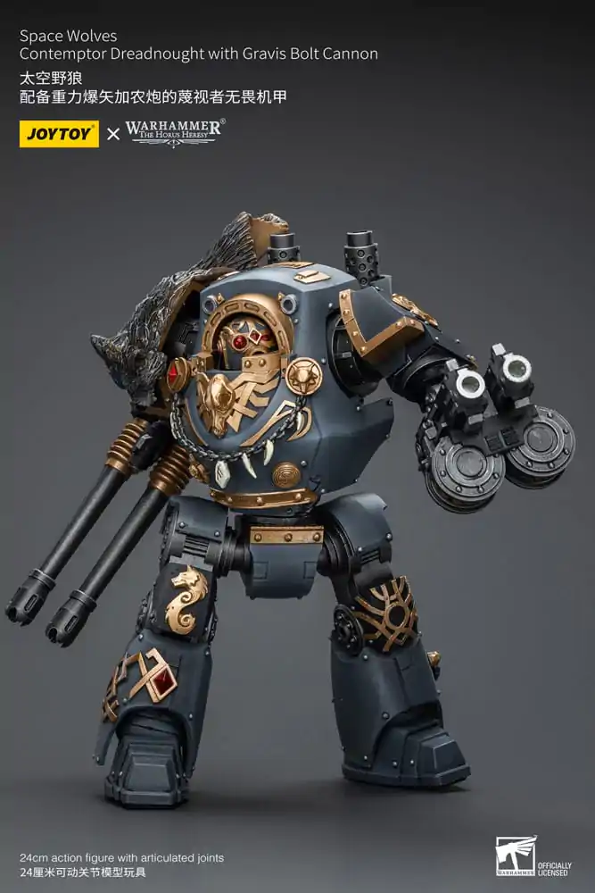 Warhammer The Horus Heresy akcijska figura 1/18 Space Wolves Contemptor Dreadnought z Gravis Bolt Cannon 12 cm fotografija izdelka