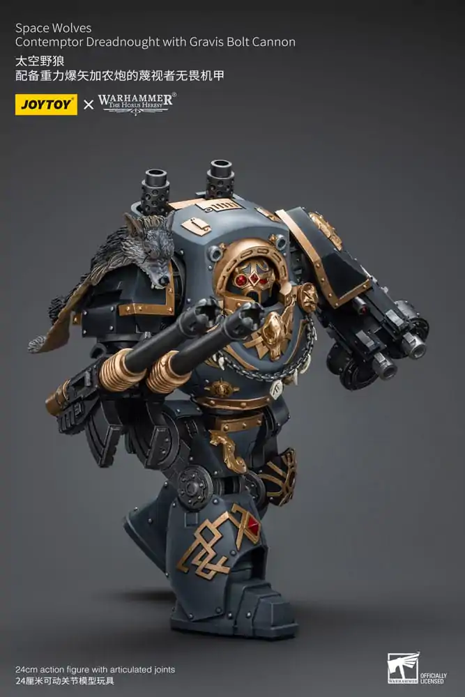 Warhammer The Horus Heresy akcijska figura 1/18 Space Wolves Contemptor Dreadnought z Gravis Bolt Cannon 12 cm fotografija izdelka