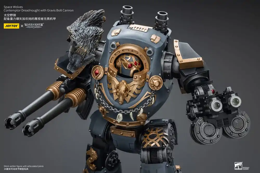 Warhammer The Horus Heresy akcijska figura 1/18 Space Wolves Contemptor Dreadnought z Gravis Bolt Cannon 12 cm fotografija izdelka