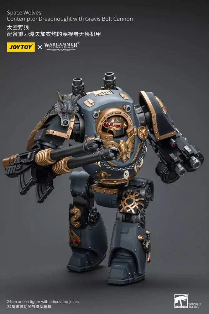 Warhammer The Horus Heresy akcijska figura 1/18 Space Wolves Contemptor Dreadnought z Gravis Bolt Cannon 12 cm fotografija izdelka