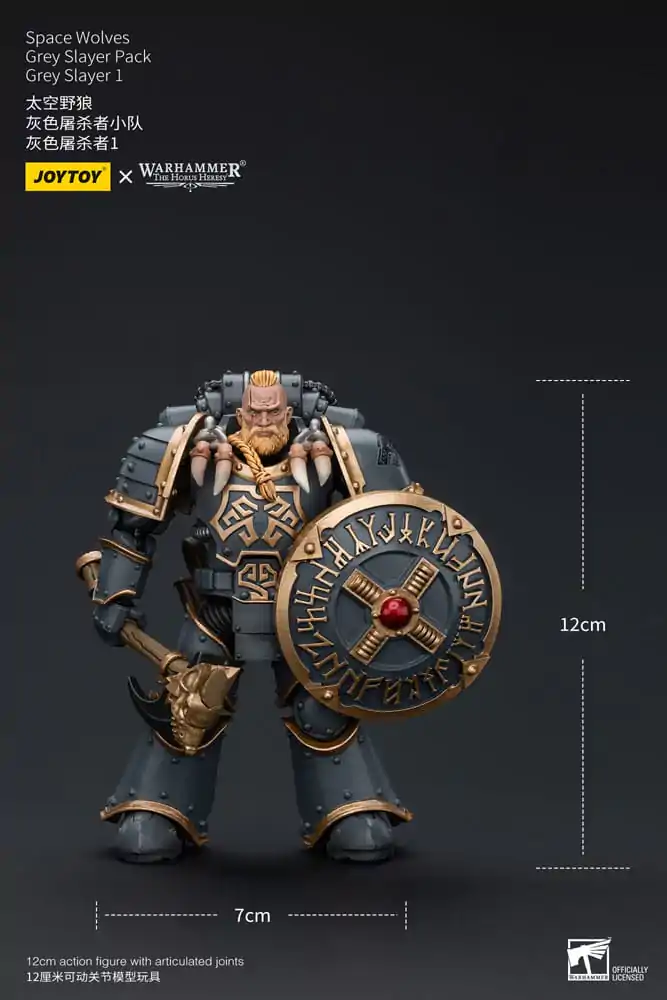 Warhammer The Horus Heresy Akcijska figura 1/18 Space Wolves Grey Slayer Paket Grey Slayer 1 12 cm fotografija izdelka