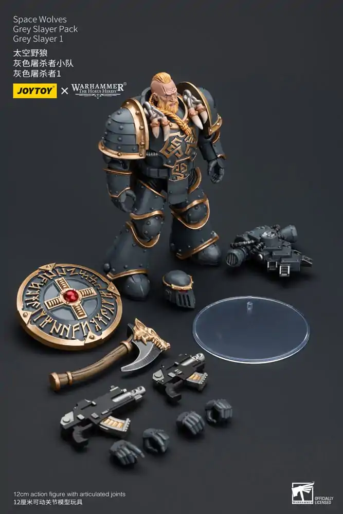 Warhammer The Horus Heresy Akcijska figura 1/18 Space Wolves Grey Slayer Paket Grey Slayer 1 12 cm fotografija izdelka