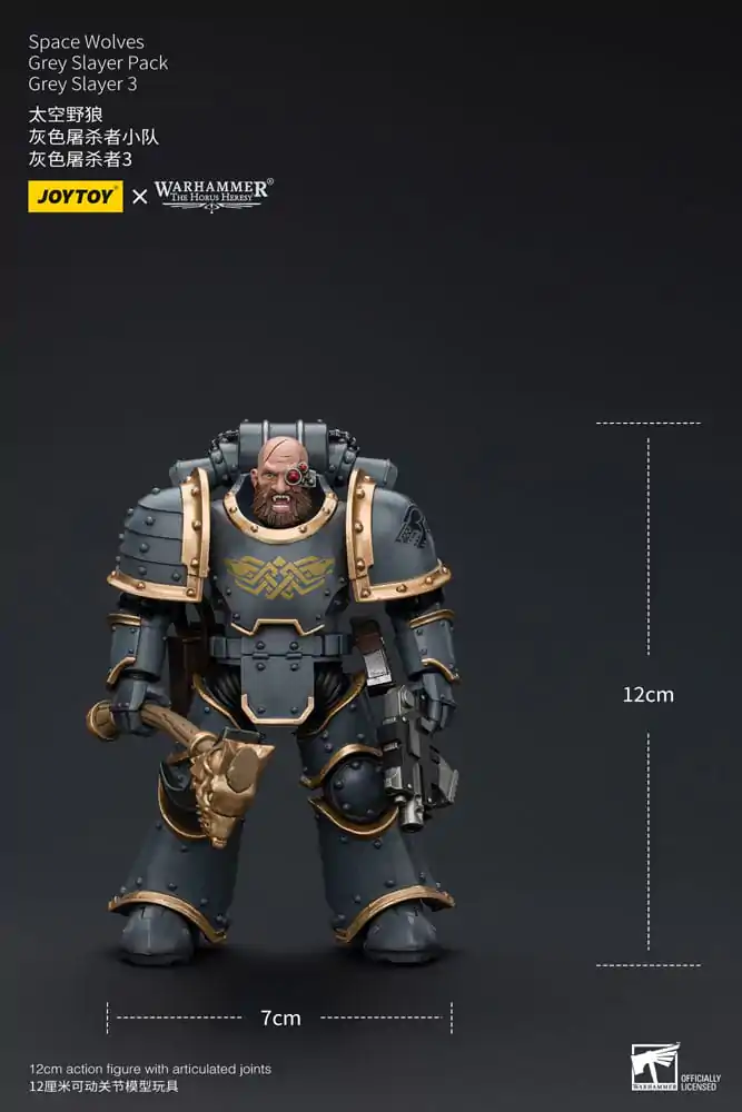 Warhammer The Horus Heresy Akcijska Figura 1/18 Space Wolves Grey Slayer Paket Grey Slayer 3 12 cm fotografija izdelka