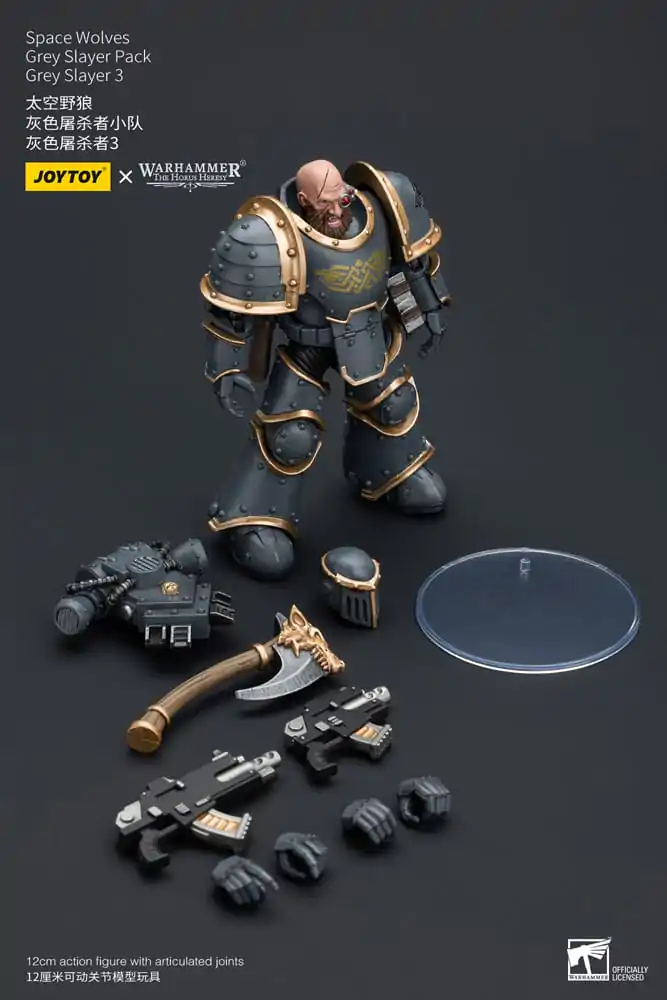 Warhammer The Horus Heresy Akcijska Figura 1/18 Space Wolves Grey Slayer Paket Grey Slayer 3 12 cm fotografija izdelka