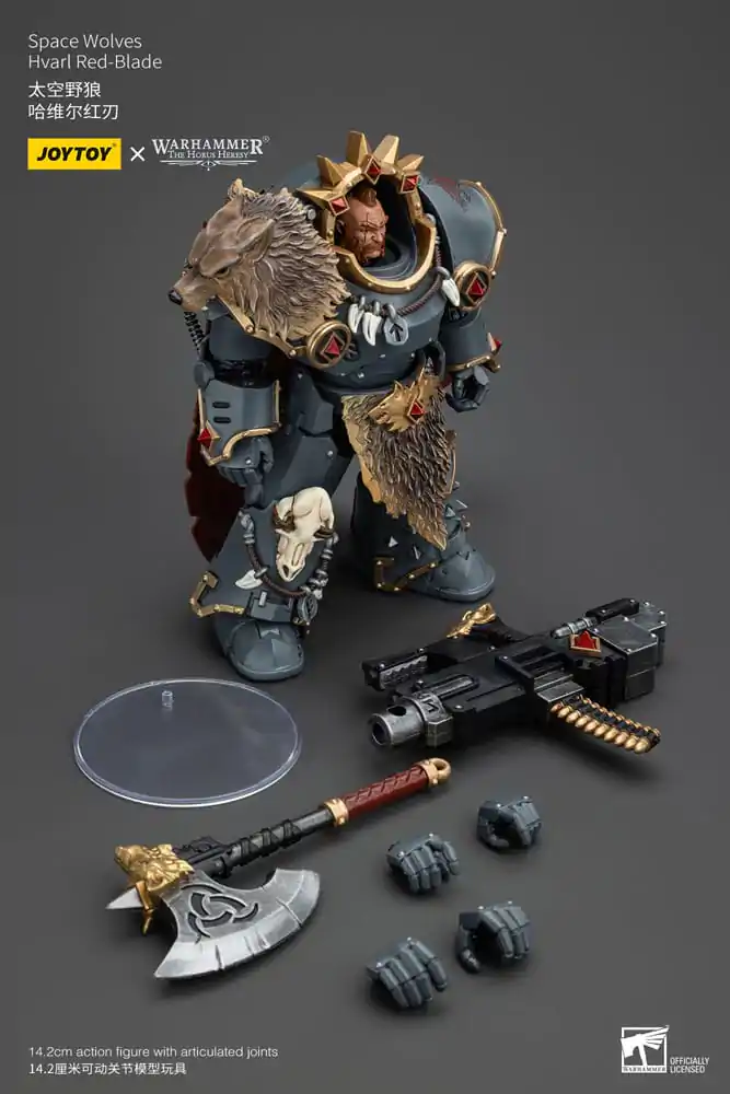 Warhammer The Horus Heresy Akcijska figura 1/18 Space Wolves Hvarl Red-Blade 14 cm fotografija izdelka