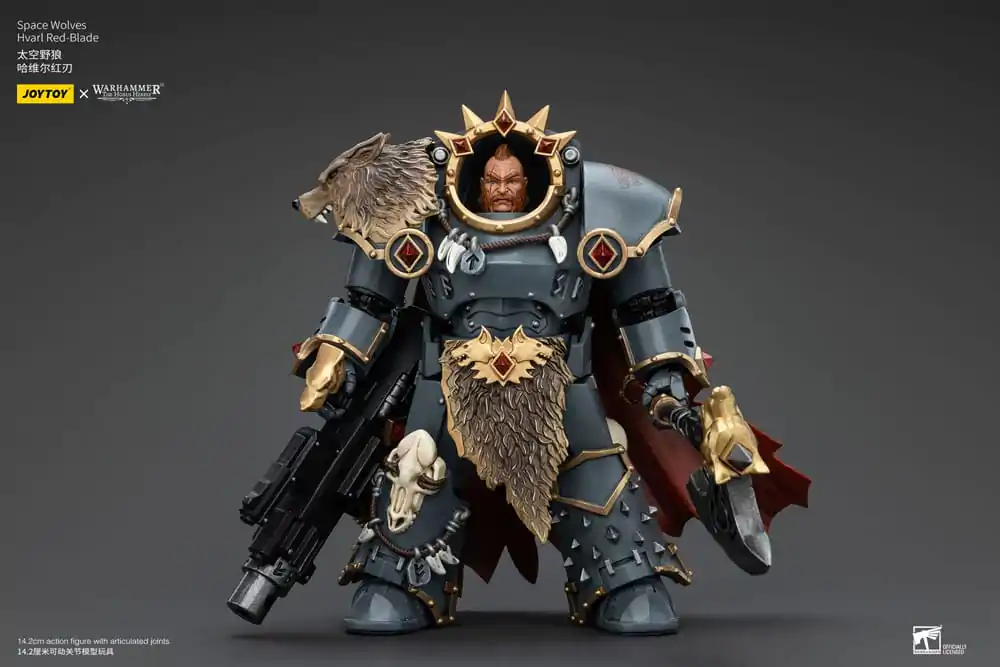 Warhammer The Horus Heresy Akcijska figura 1/18 Space Wolves Hvarl Red-Blade 14 cm fotografija izdelka