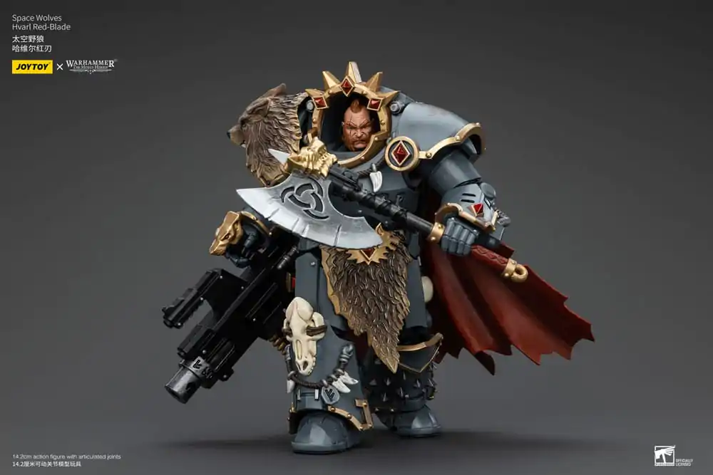 Warhammer The Horus Heresy Akcijska figura 1/18 Space Wolves Hvarl Red-Blade 14 cm fotografija izdelka