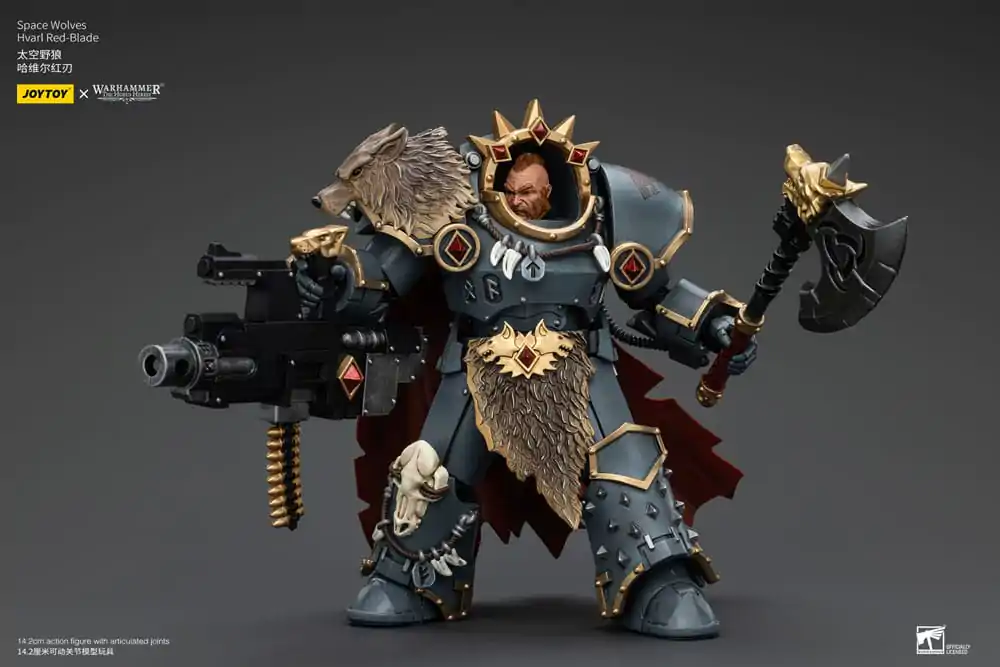 Warhammer The Horus Heresy Akcijska figura 1/18 Space Wolves Hvarl Red-Blade 14 cm fotografija izdelka