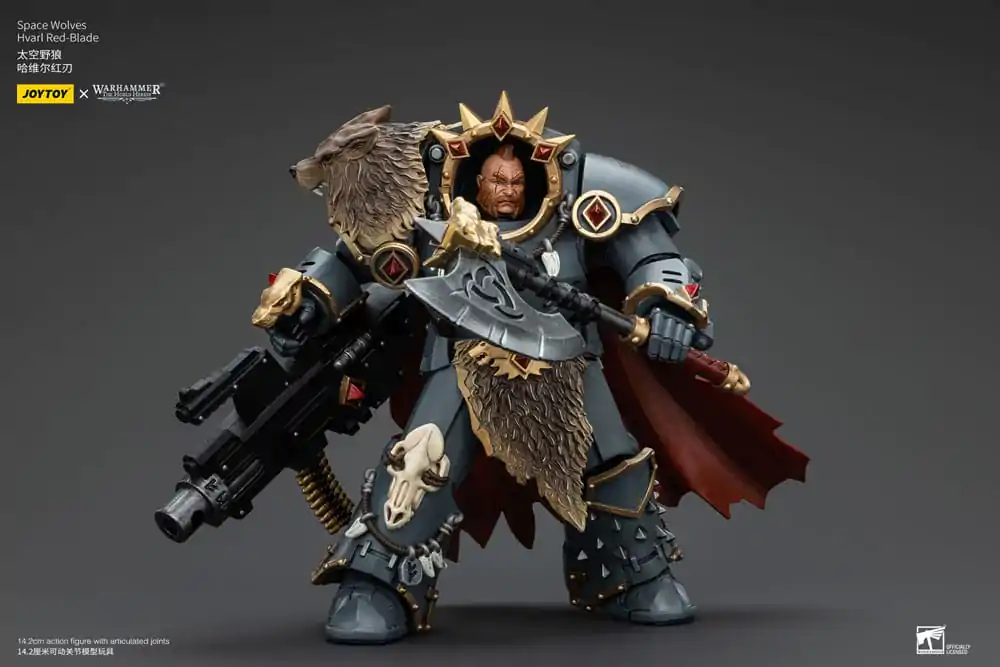 Warhammer The Horus Heresy Akcijska figura 1/18 Space Wolves Hvarl Red-Blade 14 cm fotografija izdelka