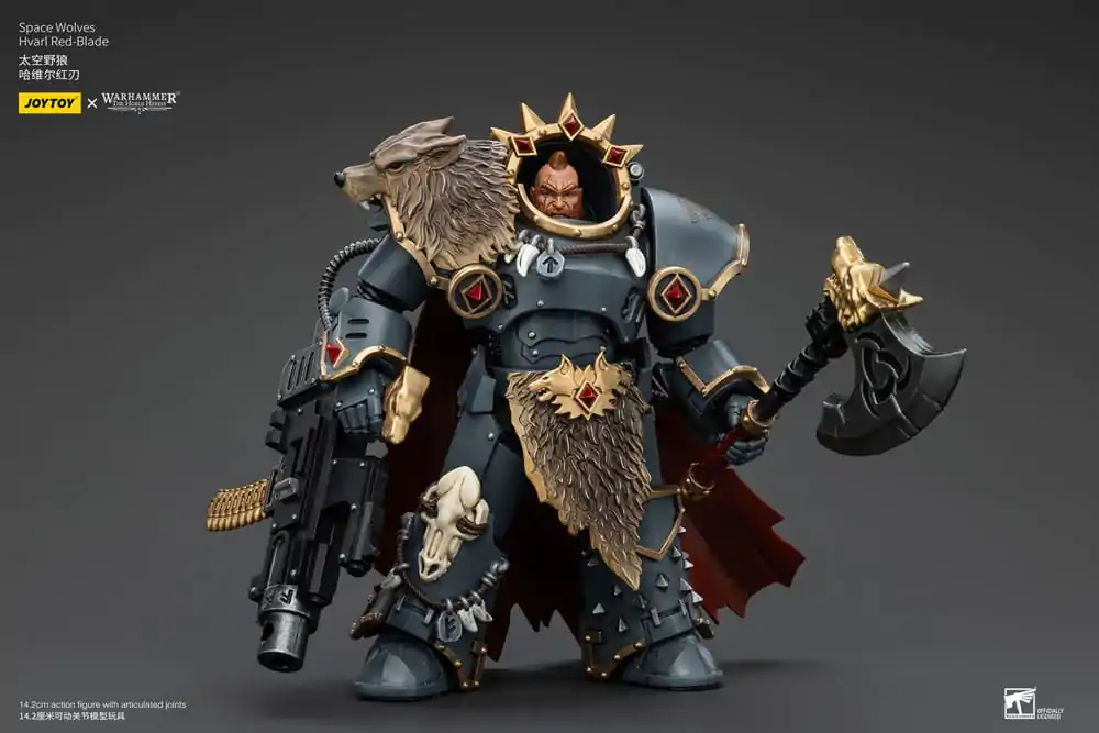 Warhammer The Horus Heresy Akcijska figura 1/18 Space Wolves Hvarl Red-Blade 14 cm fotografija izdelka