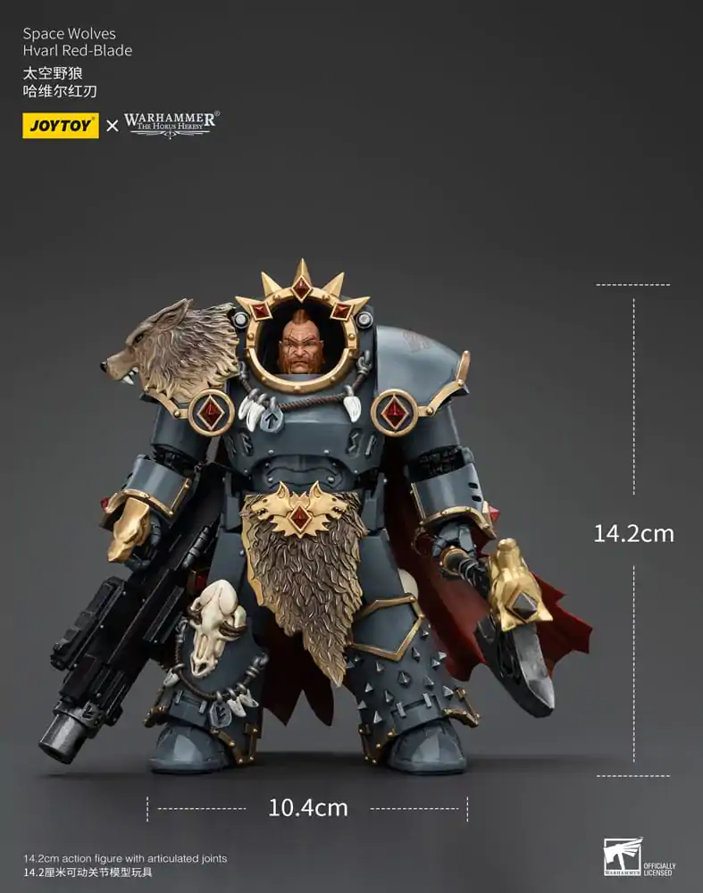 Warhammer The Horus Heresy Akcijska figura 1/18 Space Wolves Hvarl Red-Blade 14 cm fotografija izdelka