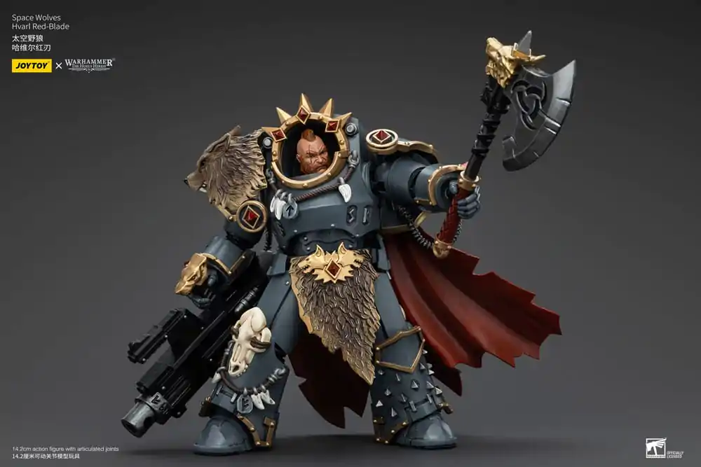 Warhammer The Horus Heresy Akcijska figura 1/18 Space Wolves Hvarl Red-Blade 14 cm fotografija izdelka