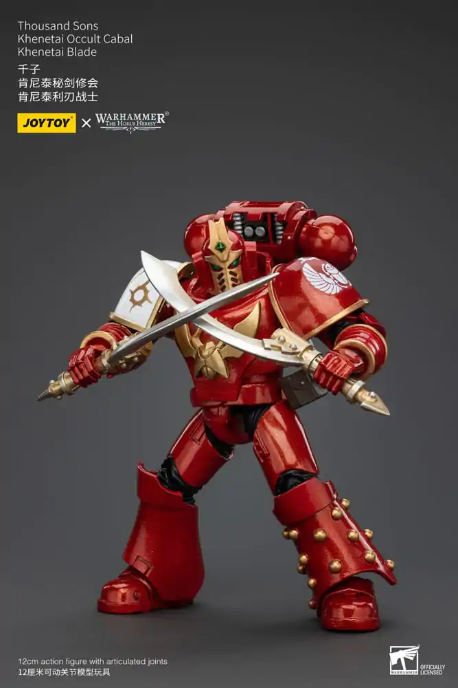 Warhammer The Horus Heresy Akcijska figura 1/18 Thousand Sons Khenetai Occult Cabal Khenetai Blade 12 cm fotografija izdelka