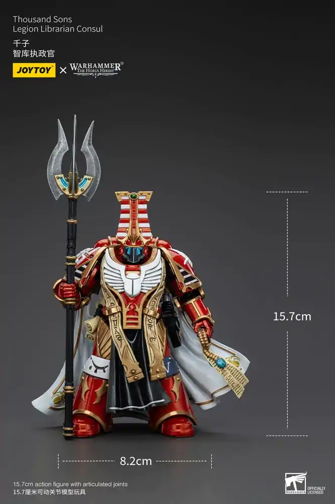 Warhammer The Horus Heresy Akcijska figura 1/18 Thousand Sons Legion Librarian Consut 16 cm fotografija izdelka