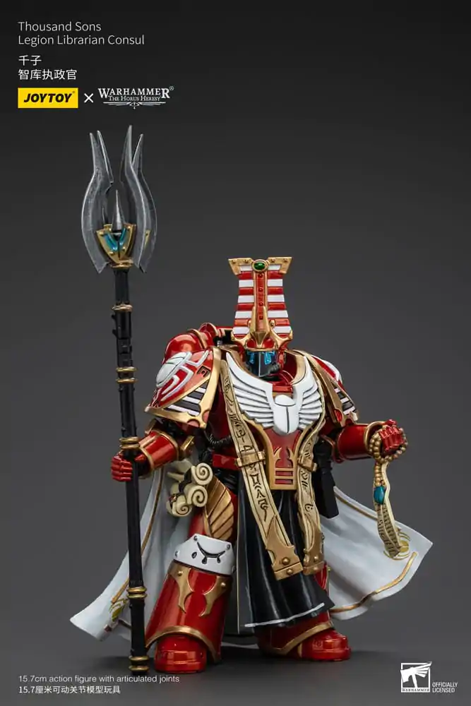 Warhammer The Horus Heresy Akcijska figura 1/18 Thousand Sons Legion Librarian Consut 16 cm fotografija izdelka