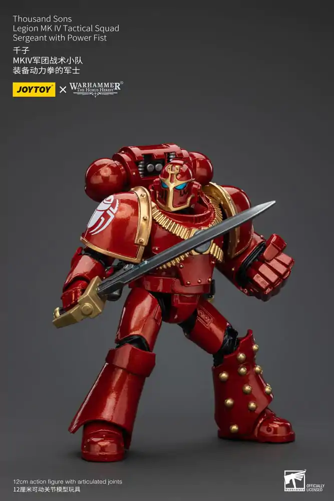 Warhammer The Horus Heresy akcijska figura 1/18 Thousand Sons Legion MK IV Tactical Squad Vodnik s Power Fist 12 cm fotografija izdelka