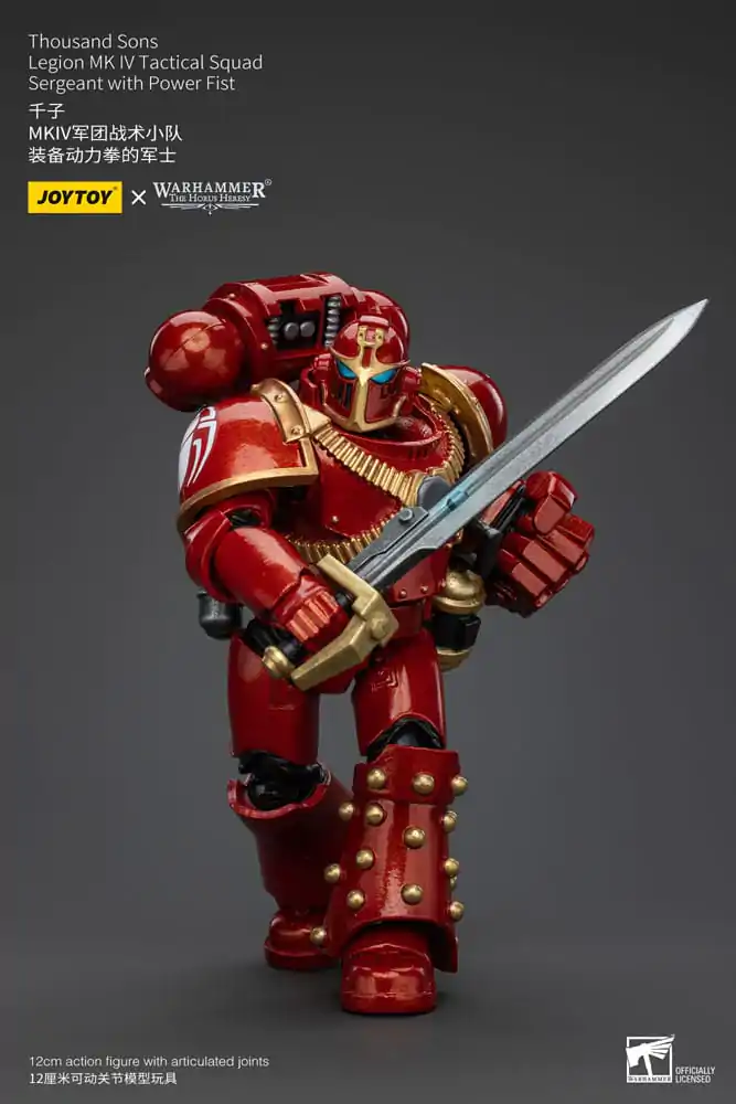 Warhammer The Horus Heresy akcijska figura 1/18 Thousand Sons Legion MK IV Tactical Squad Vodnik s Power Fist 12 cm fotografija izdelka