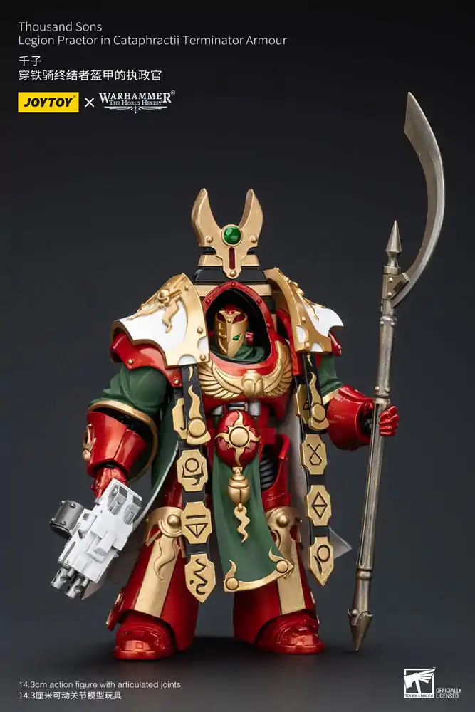 Warhammer The Horus Heresy Akcijska figura 1/18 Thousand sons Legion Praetor v Cataphractii Terminator Oklepu 12 cm fotografija izdelka