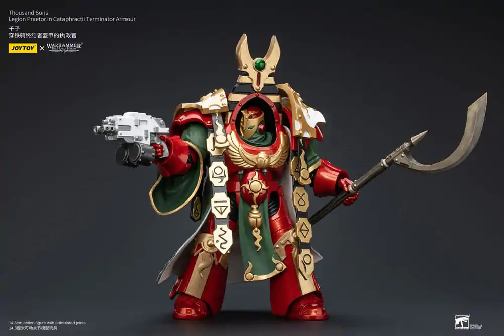 Warhammer The Horus Heresy Akcijska figura 1/18 Thousand sons Legion Praetor v Cataphractii Terminator Oklepu 12 cm fotografija izdelka