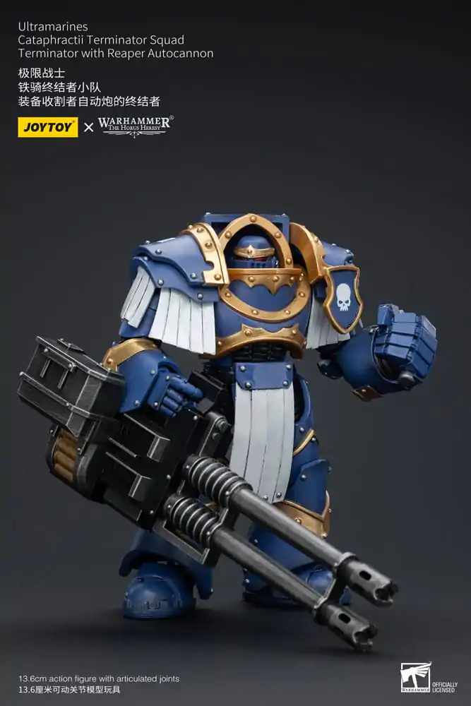 Warhammer The Horus Heresy Akcijska figura 1/18 Ultramarines Cataphractii Terminator Squad Terminator z Reaper Autocannon 14 cm fotografija izdelka