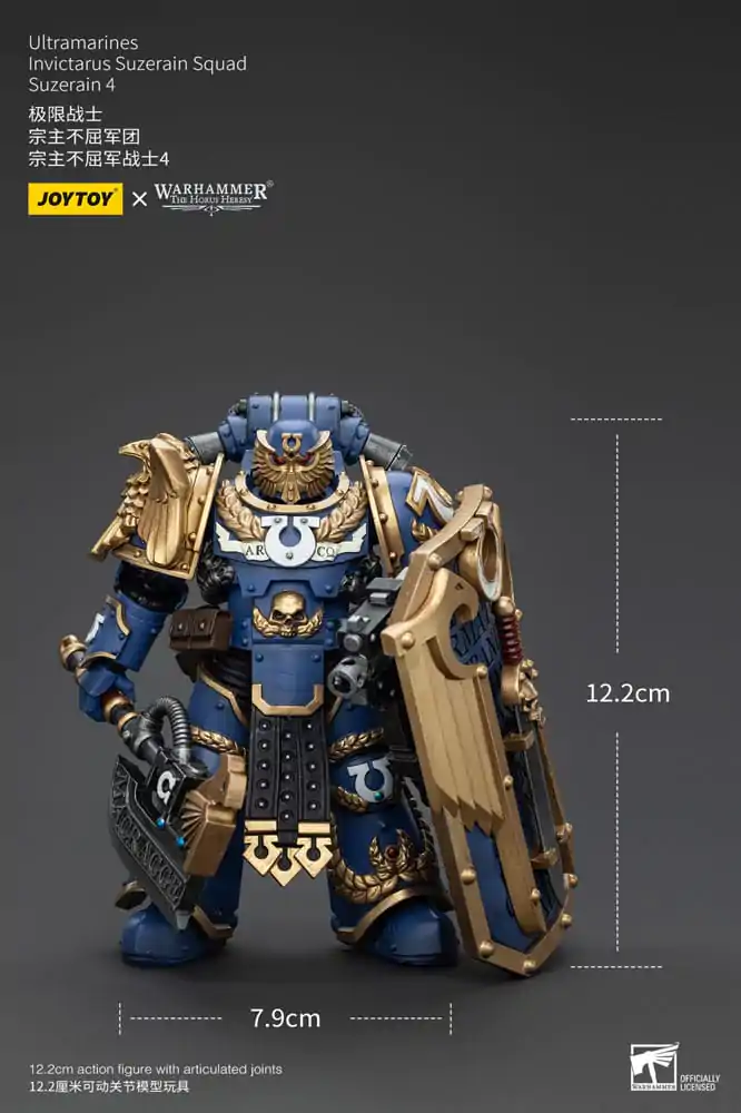 Warhammer The Horus Heresy Akcijska figura 1/18 Ultramarines Invictarus Suzerain Squad Suzerain 4 12 cm fotografija izdelka